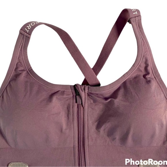NWT SHEIN Women’s Eggplant Seamless Racerback Sport Bra Size XL - Picture 1 of 6